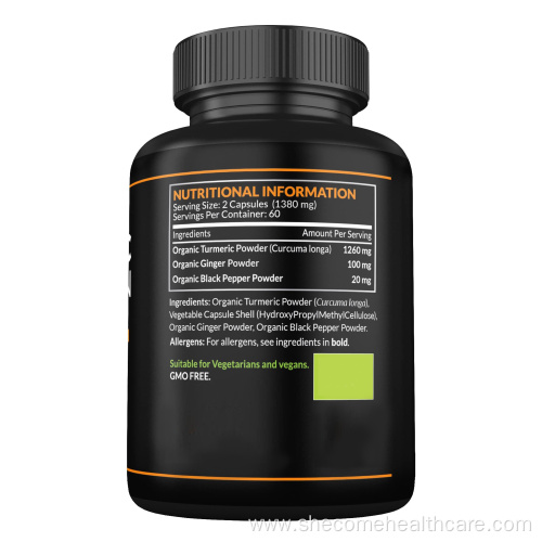 Turmeric Curcumin Black Pepper Extract curcumin capsules